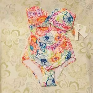 Bleu Rod Beattie Strapless Bathing Suit NWT